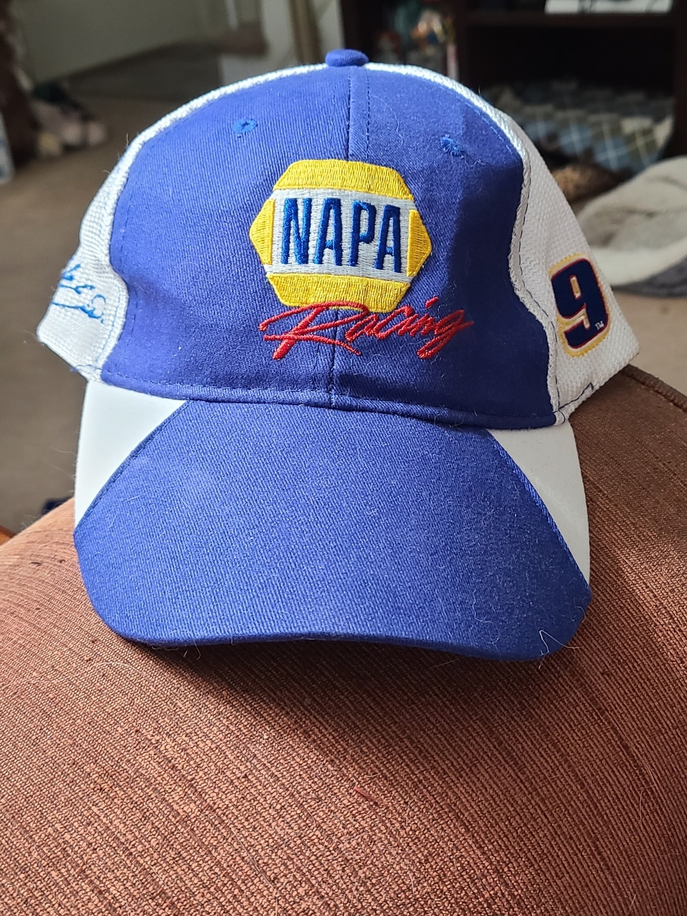 NAPA Racing Blue and white #9 Chase Elliott Nascar Adjustable Hat Cap